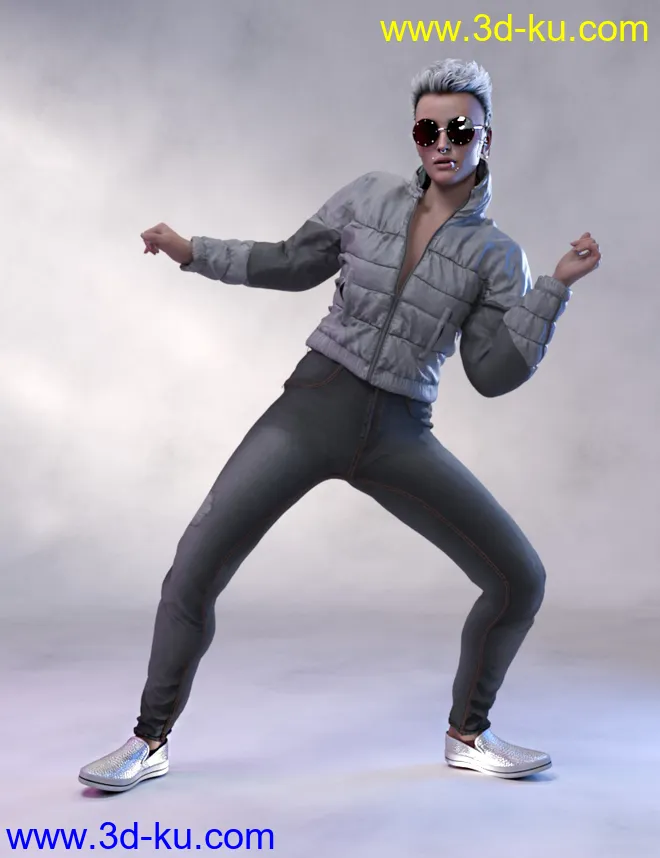 Sneakers for Genesis 8.1 & Victoria 8.1模型的图片2