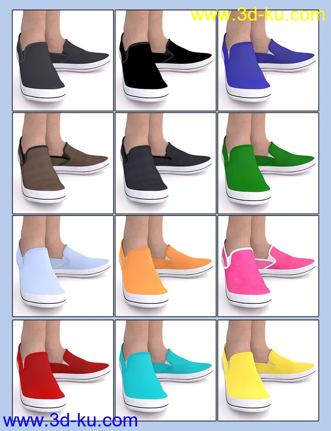 Sneakers for Genesis 8.1 & Victoria 8.1模型的图片4