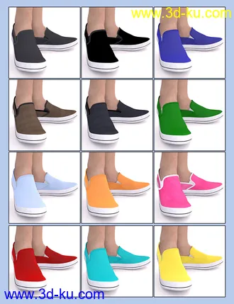 3D打印模型Sneakers for Genesis 8.1 & Victoria 8.1的图片