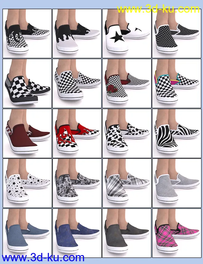 Sneakers for Genesis 8.1 & Victoria 8.1模型的图片5