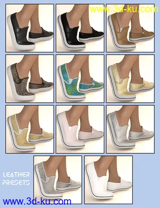 3D打印模型Sneakers for Genesis 8.1 & Victoria 8.1的图片