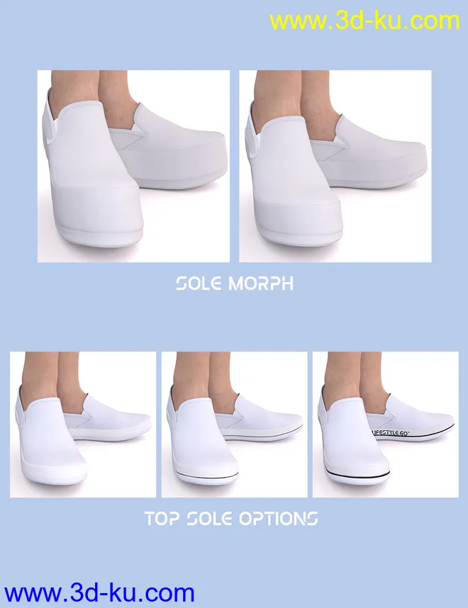 Sneakers for Genesis 8.1 & Victoria 8.1模型的图片9