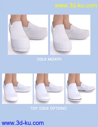 3D打印模型Sneakers for Genesis 8.1 & Victoria 8.1的图片