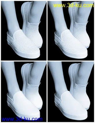 3D打印模型Sneakers for Genesis 8.1 & Victoria 8.1的图片