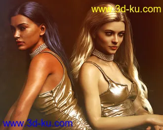3D打印模型Soft Classic Hair with dForce for Genesis 8 and 8.1 Females的图片
