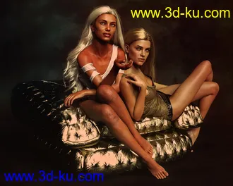 3D打印模型Soft Classic Hair with dForce for Genesis 8 and 8.1 Females的图片