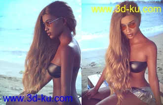 Soft Classic Hair with dForce for Genesis 8 and 8.1 Females模型的图片18