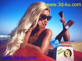3D打印模型Soft Classic Hair with dForce for Genesis 8 and 8.1 Females的图片