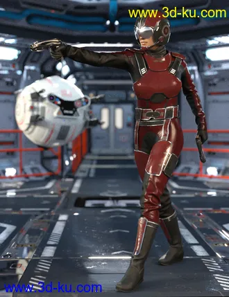 3D打印模型Space Runner Outfit for Genesis 8 Female(s)的图片