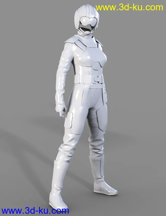 Space Runner Outfit for Genesis 8 Female(s)模型的图片8