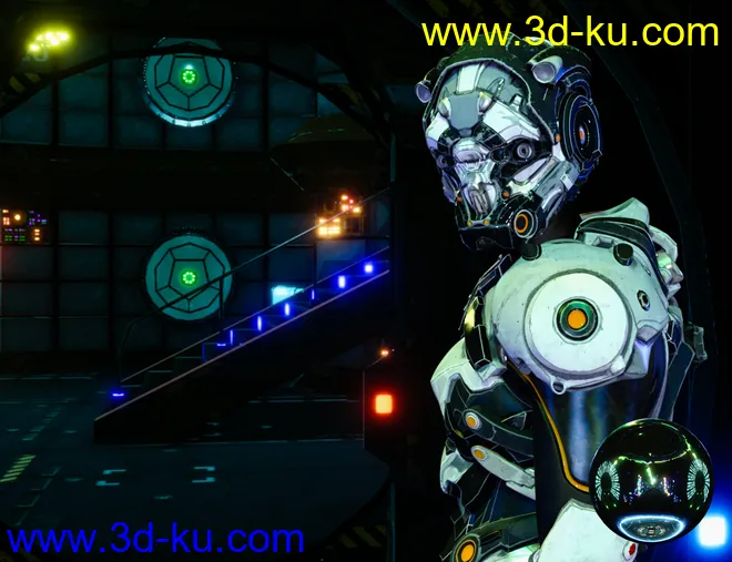 Spaceship Interiors HDRI模型的图片2