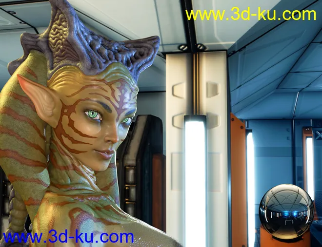 Spaceship Interiors HDRI模型的图片4