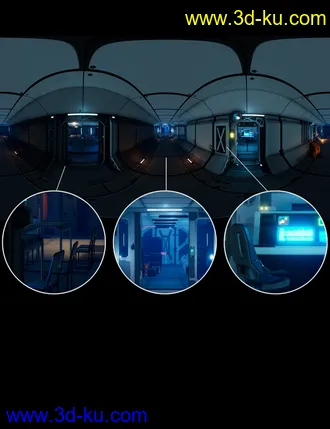 3D打印模型Spaceship Interiors HDRI的图片