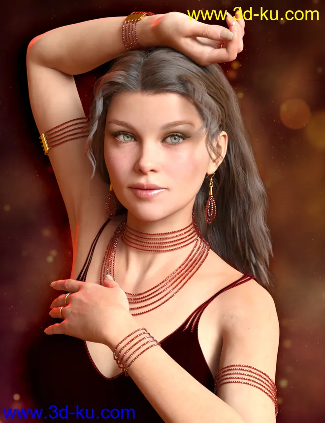 Sparkling Jewelry for Genesis 8 and 8.1 Females模型的图片2