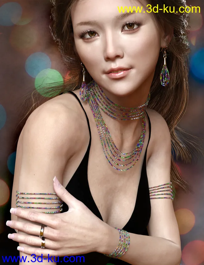 Sparkling Jewelry for Genesis 8 and 8.1 Females模型的图片6