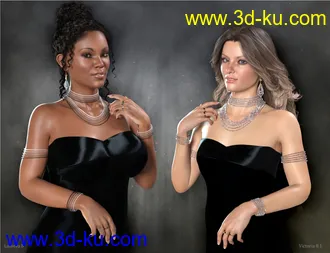 3D打印模型Sparkling Jewelry for Genesis 8 and 8.1 Females的图片