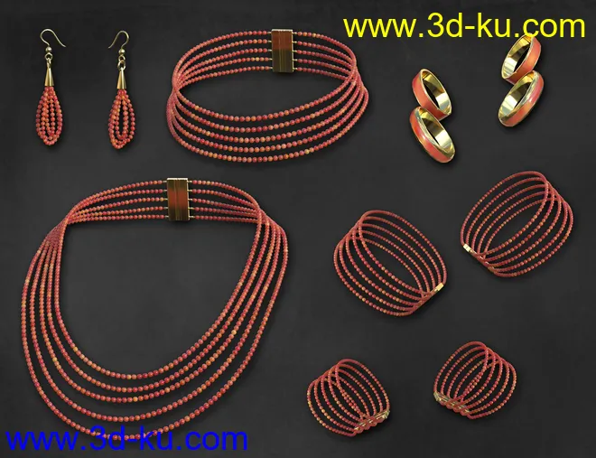 Sparkling Jewelry for Genesis 8 and 8.1 Females模型的图片8