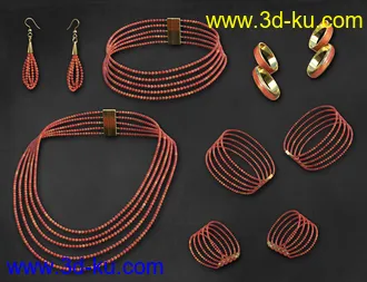 3D打印模型Sparkling Jewelry for Genesis 8 and 8.1 Females的图片