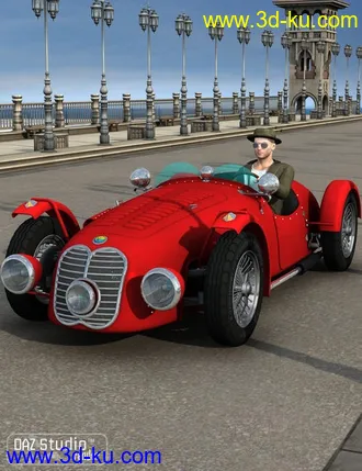 3D打印模型Sports Car Meteor 1947的图片