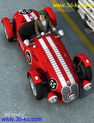 3D打印模型Sports Car Meteor 1947的图片