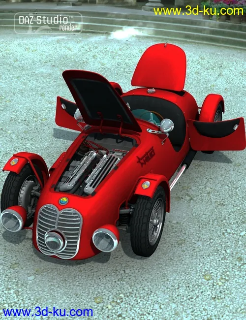 Sports Car Meteor 1947模型的图片3