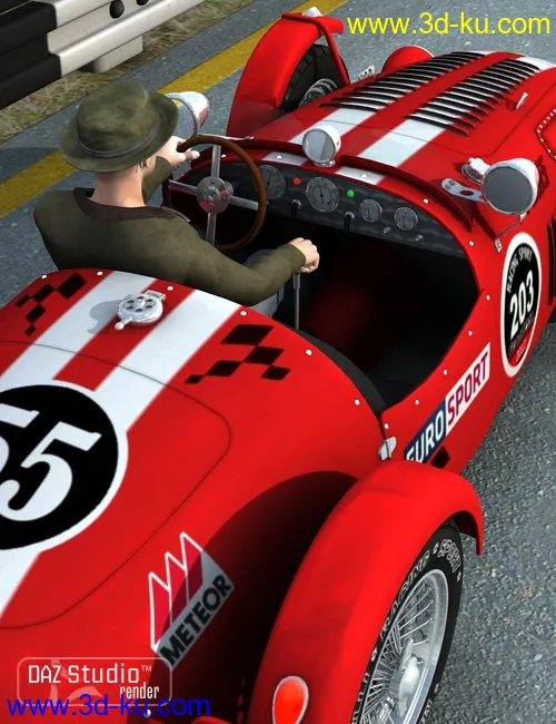 Sports Car Meteor 1947模型的图片5