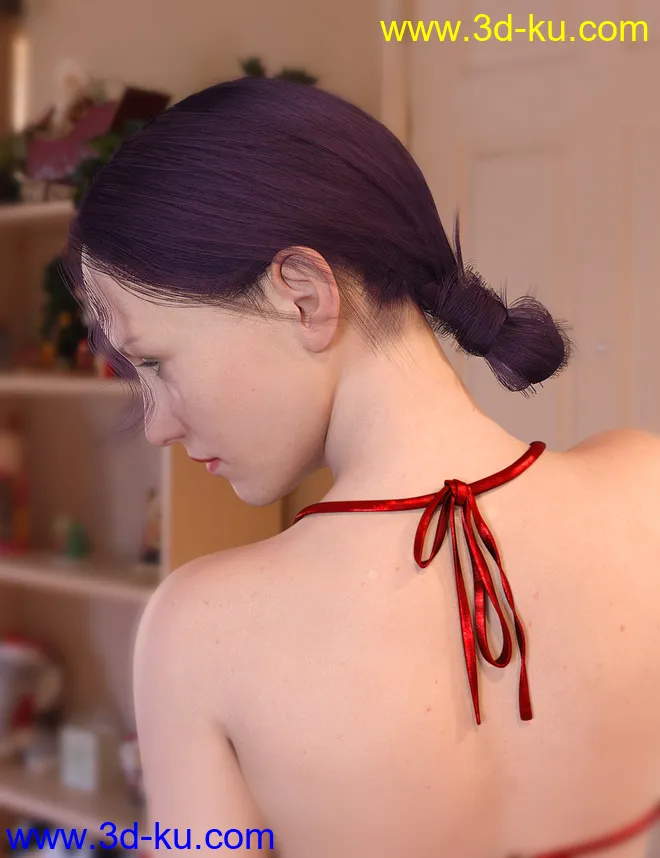 Sprite's Leisure Hair for Genesis 8 Female(s)模型的图片2