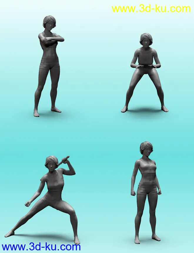 Stand Strong Poses for Genesis 8 Female模型的图片2