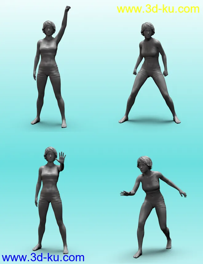 Stand Strong Poses for Genesis 8 Female模型的图片6