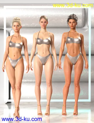 3D打印模型Standing Idle for Genesis 8 Female and Male的图片