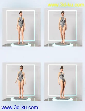 3D打印模型Standing Idle for Genesis 8 Female and Male的图片