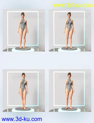 3D打印模型Standing Idle for Genesis 8 Female and Male的图片