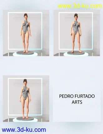 3D打印模型Standing Idle for Genesis 8 Female and Male的图片
