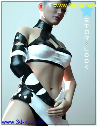 3D打印模型StarXlook Scifi Outfit for Genesis 8 Female(s)的图片