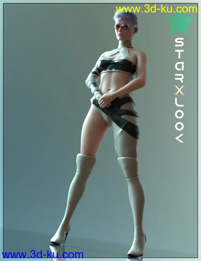 StarXlook Scifi Outfit for Genesis 8 Female(s)模型的图片3