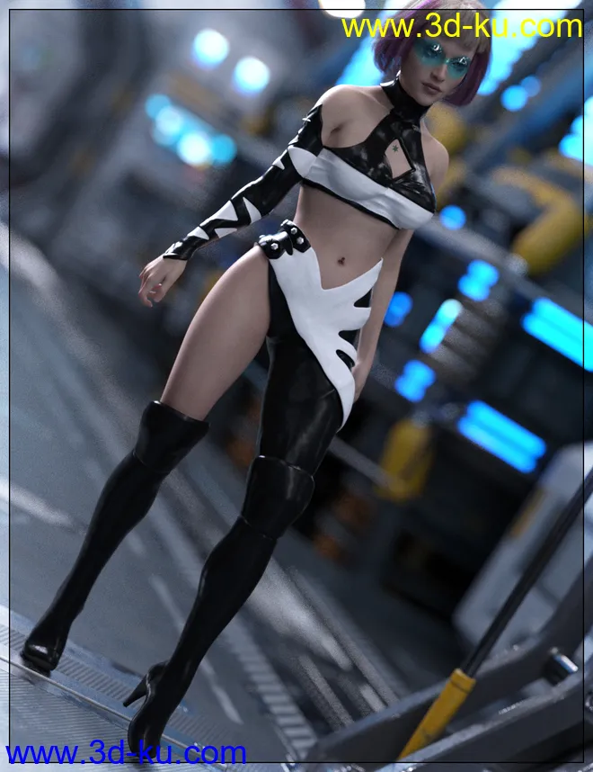 StarXlook Scifi Outfit for Genesis 8 Female(s)模型的图片9