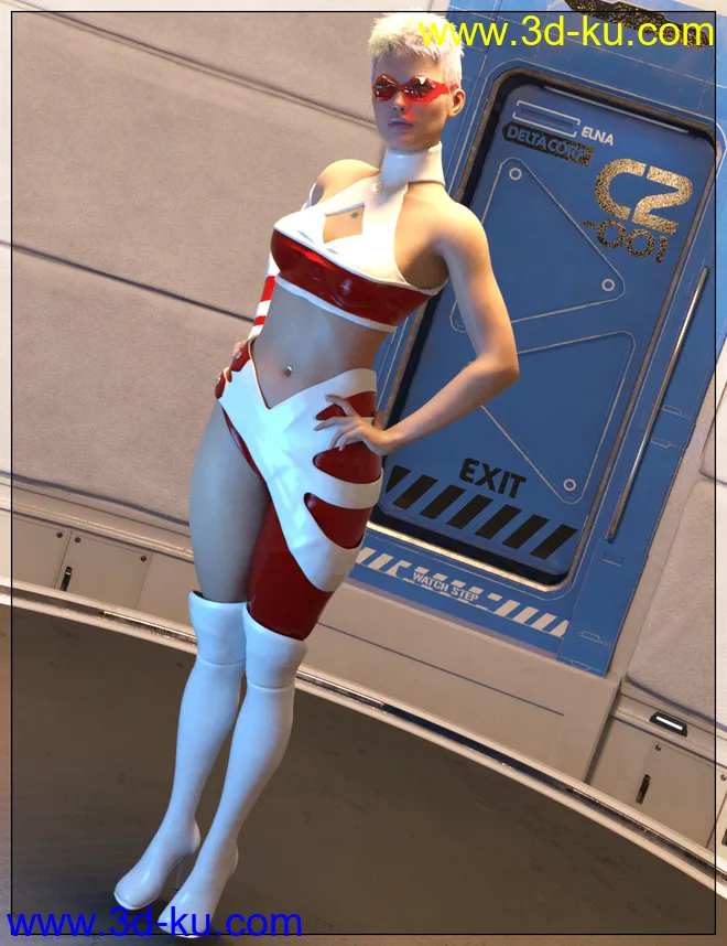 StarXlook Scifi Outfit for Genesis 8 Female(s)模型的图片12