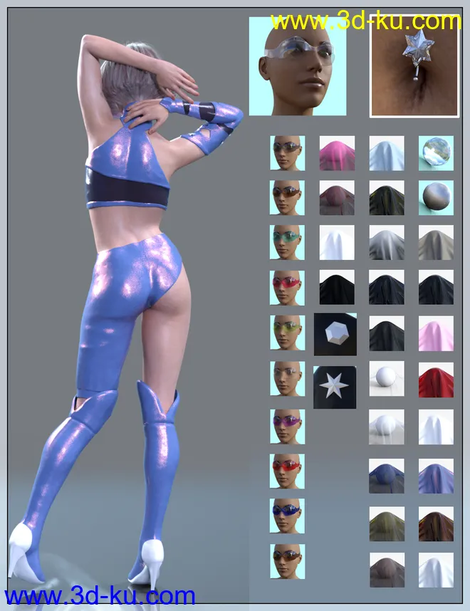 StarXlook Scifi Outfit for Genesis 8 Female(s)模型的图片13