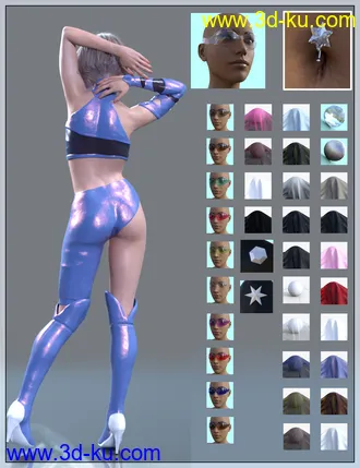 3D打印模型StarXlook Scifi Outfit for Genesis 8 Female(s)的图片