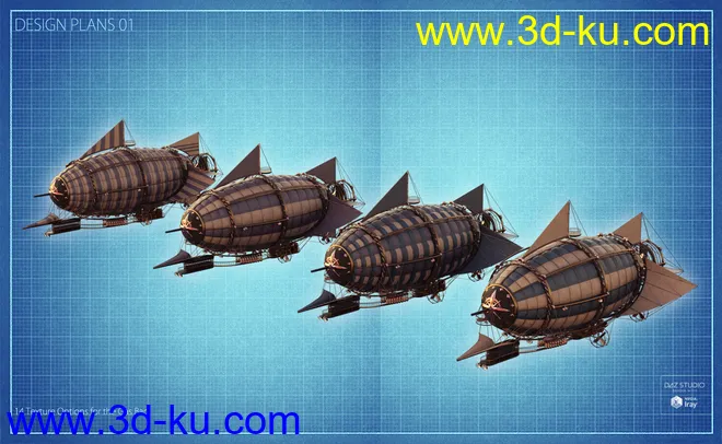 Steam Powered Dirigible模型的图片5