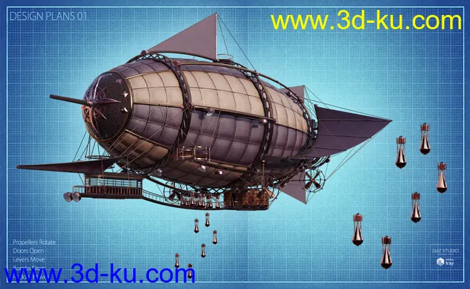 Steam Powered Dirigible模型的图片8