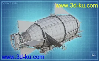 3D打印模型Steam Powered Dirigible的图片