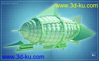 3D打印模型Steam Powered Dirigible的图片