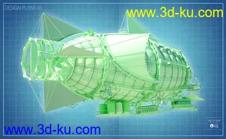 3D打印模型Steam Powered Dirigible的图片