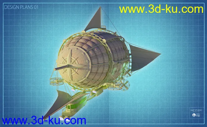 Steam Powered Dirigible模型的图片13