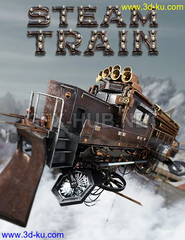 Steam Train for DS Iray模型的图片1