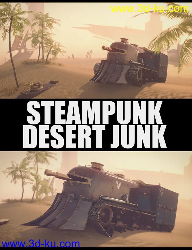 Steampunk Desert Junk模型的图片1