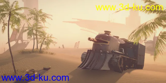 Steampunk Desert Junk模型的图片2