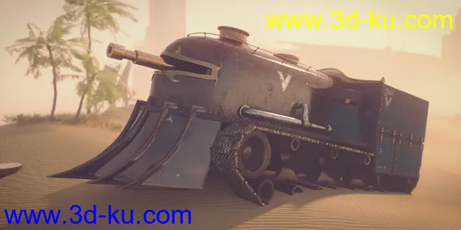 Steampunk Desert Junk模型的图片3
