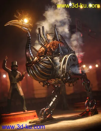 3D打印模型Steampunk Ostrich的图片
